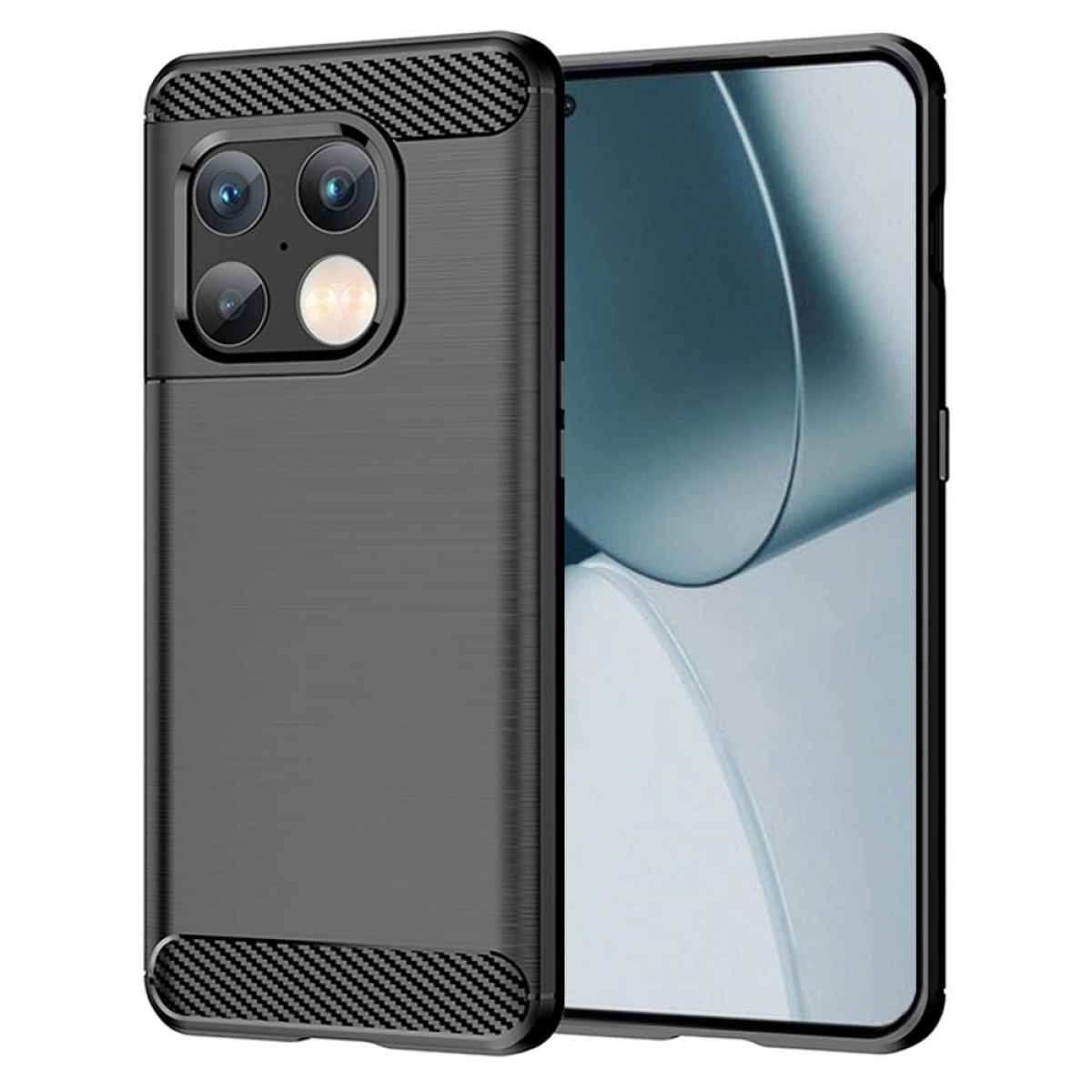 CASEONLINE Gebürstet, Backcover, Motorola, Edge Lite, 20 Schwarz