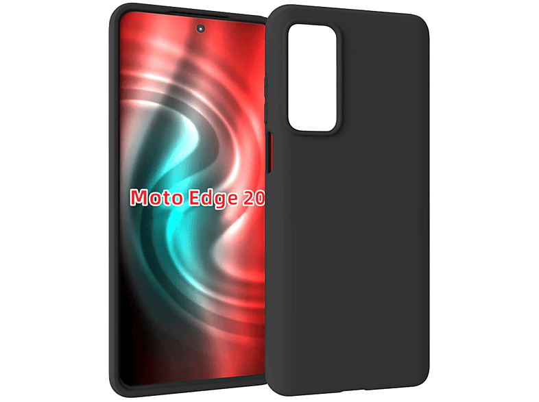 CASEONLINE Matt, Edge Motorola, 20, Schwarz Backcover