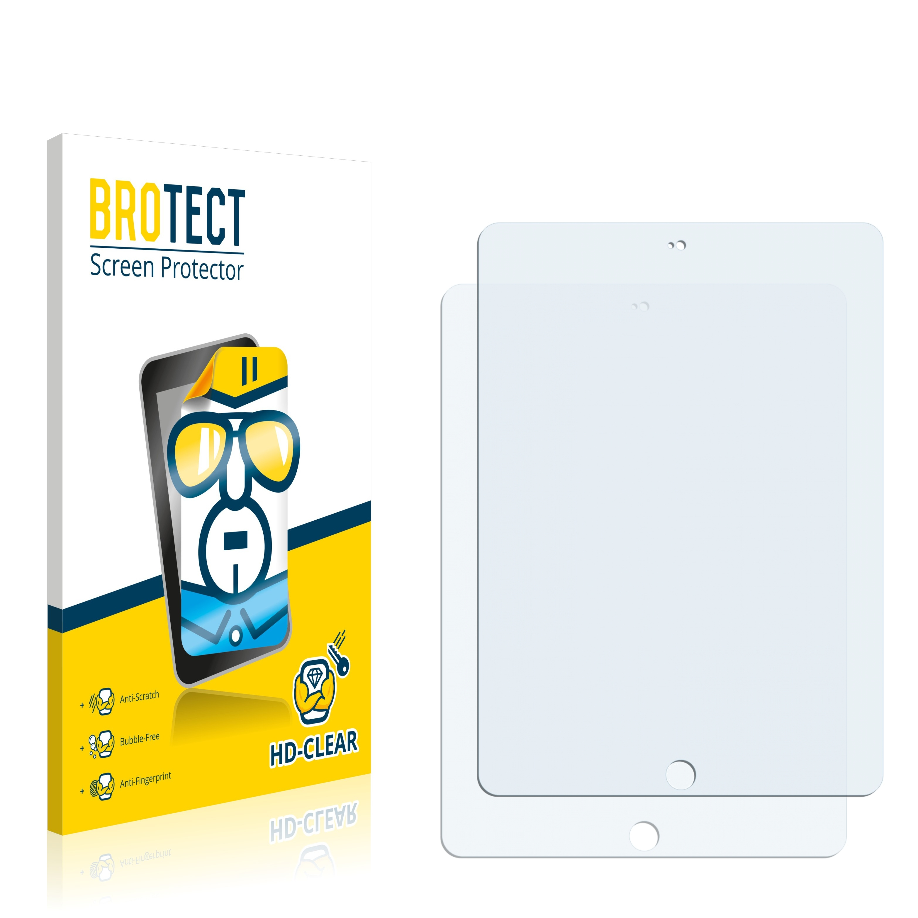 BROTECT 2x klare Schutzfolie(für Apple 2014) iPad Air 2