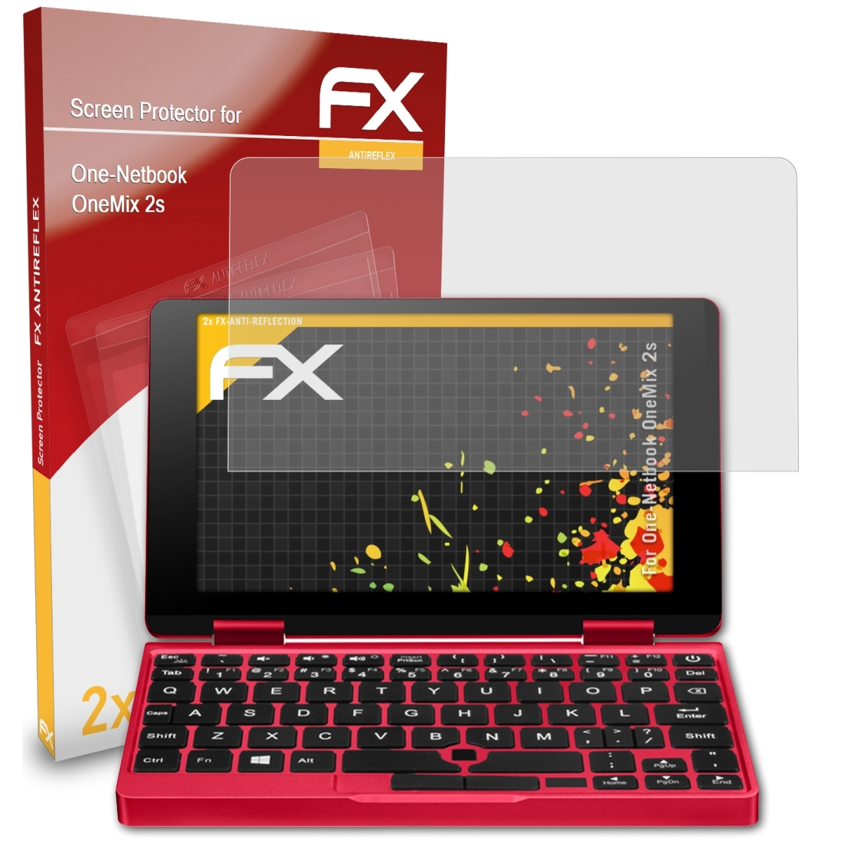 ATFOLIX 2x FX-Antireflex One-Netbook OneMix 2s) Displayschutz(für