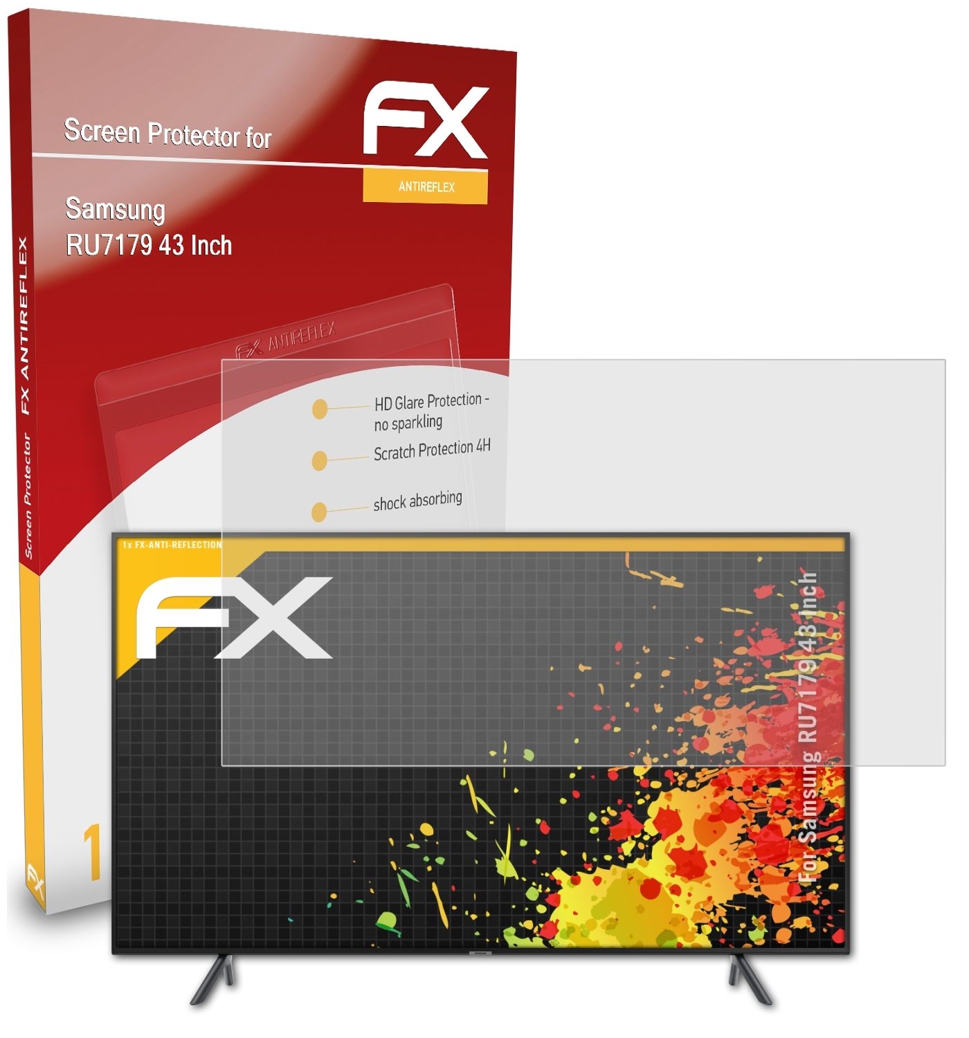 ATFOLIX FX-Antireflex RU7179 Inch)) Displayschutz(für (43 Samsung