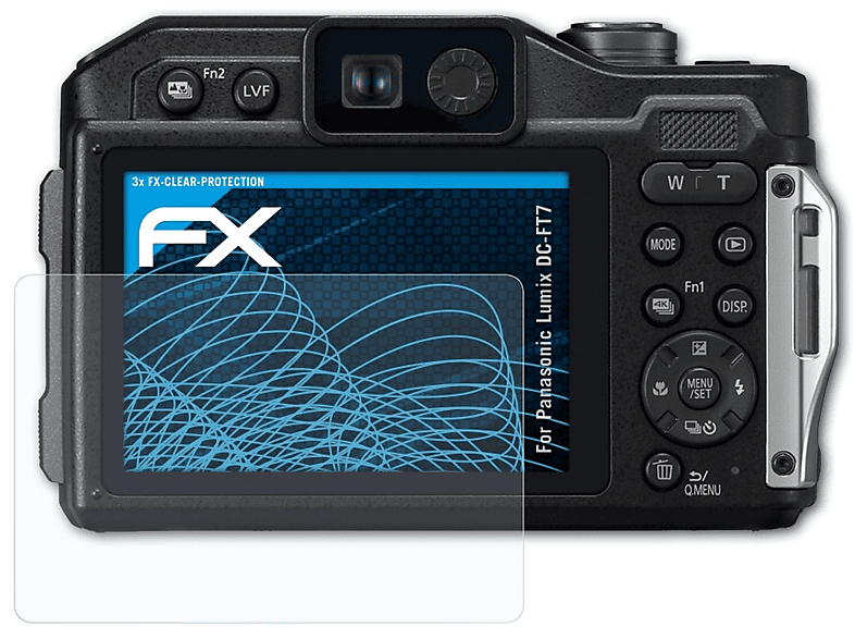 ATFOLIX 3x FX-Clear Displayschutz(für Lumix Panasonic DC-FT7)