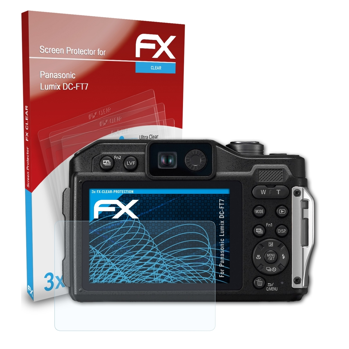 ATFOLIX 3x DC-FT7) Panasonic FX-Clear Lumix Displayschutz(für