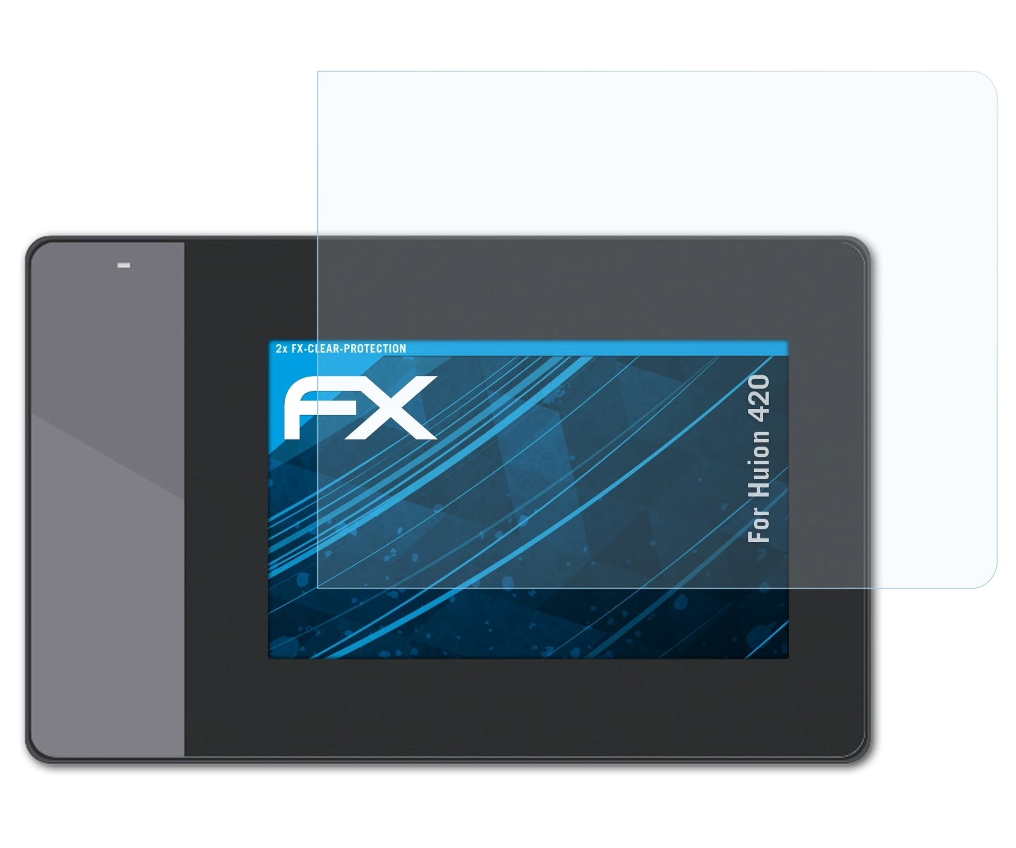 ATFOLIX 2x FX-Clear 420) Displayschutz(für Huion