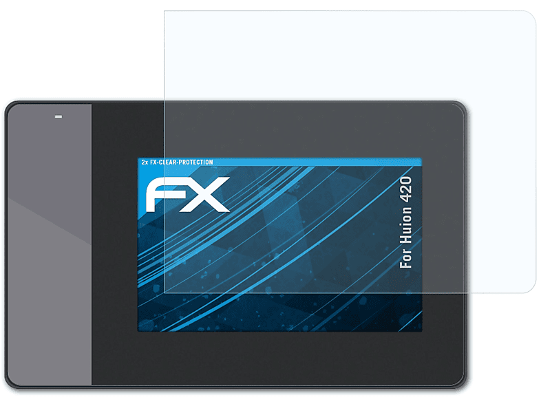 ATFOLIX 2x FX-Clear Displayschutz(für Huion 420)