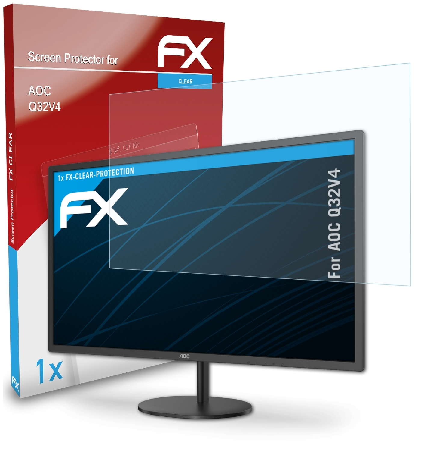 FX-Clear ATFOLIX AOC Displayschutz(für Q32V4)