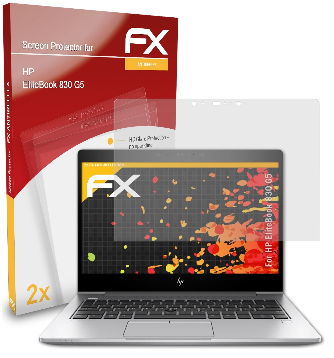 ATFOLIX 2x HP G5) Displayschutz(für 830 EliteBook FX-Antireflex