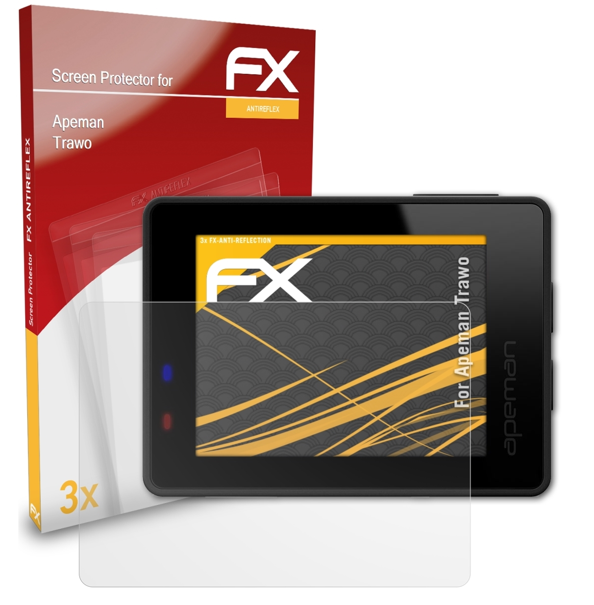 Trawo) FX-Antireflex Apeman Displayschutz(für ATFOLIX 3x