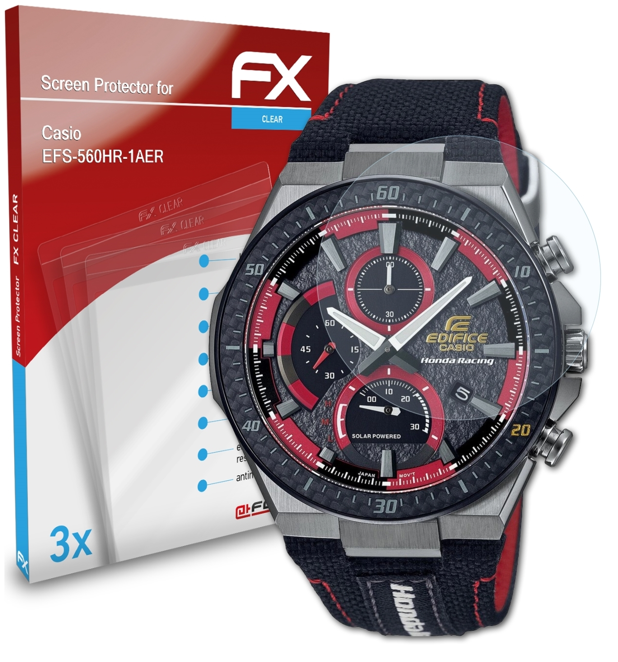 ATFOLIX EFS-560HR-1AER) Casio 3x FX-Clear Displayschutz(für