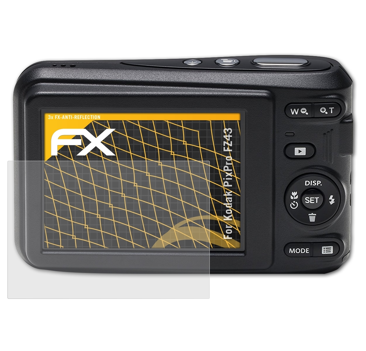 3x ATFOLIX Kodak Displayschutz(für FX-Antireflex FZ43) PixPro