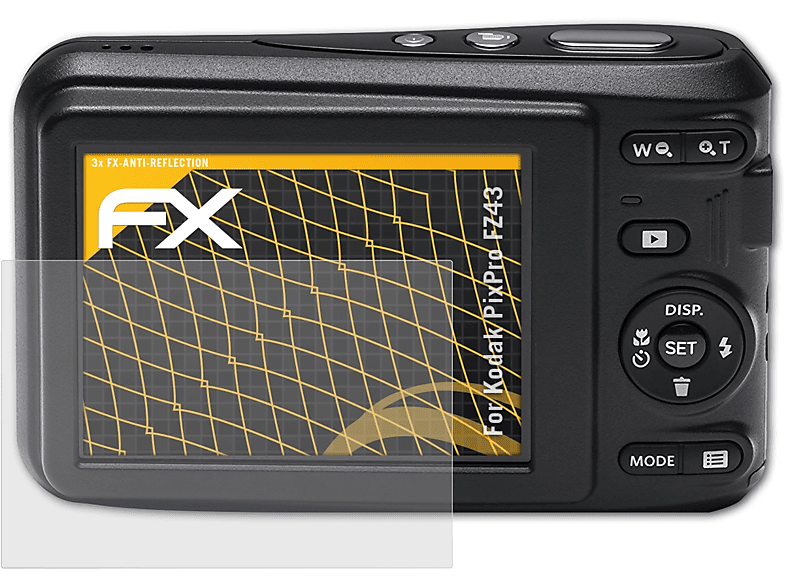 FZ43) FX-Antireflex PixPro Displayschutz(für Kodak 3x ATFOLIX