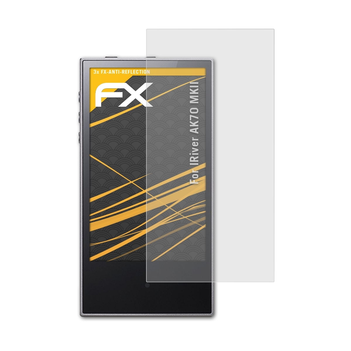 ATFOLIX IRiver 3x Displayschutz(für MKII) AK70 FX-Antireflex