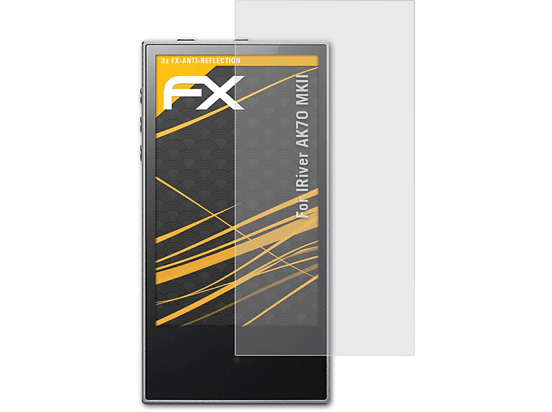 AK70 ATFOLIX Displayschutz(für MKII) FX-Antireflex IRiver 3x
