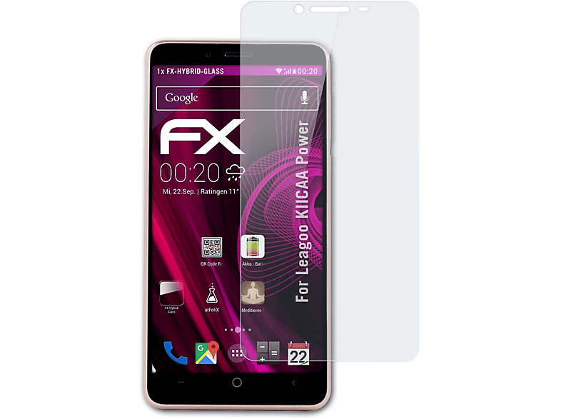 Leagoo KIICAA FX-Hybrid-Glass Schutzglas(für Power) ATFOLIX