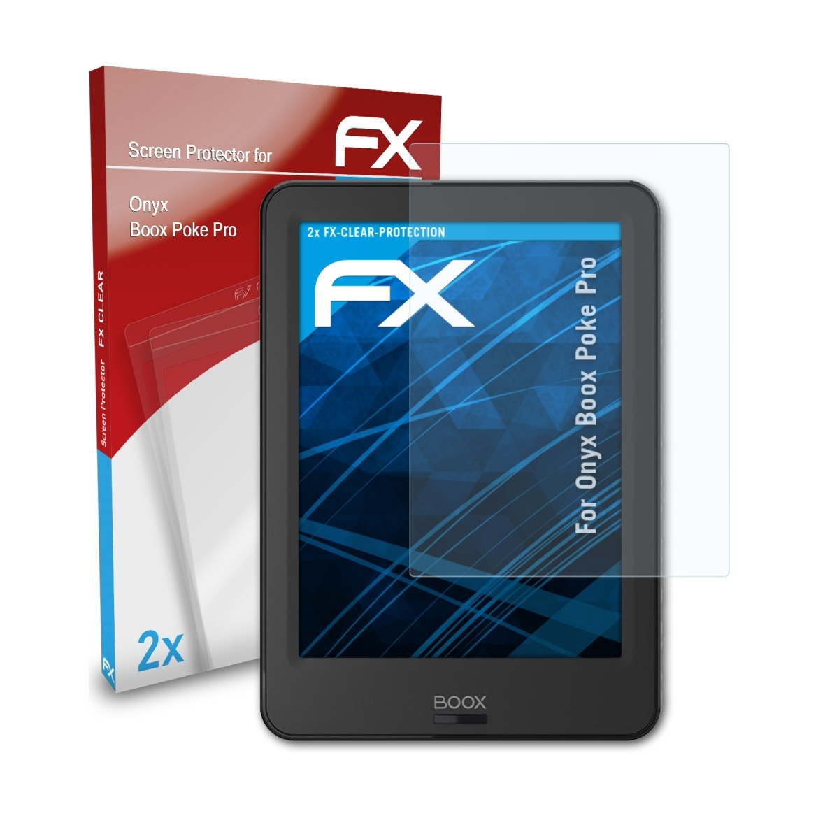Poke FX-Clear Displayschutz(für 2x ATFOLIX Pro) BOOX