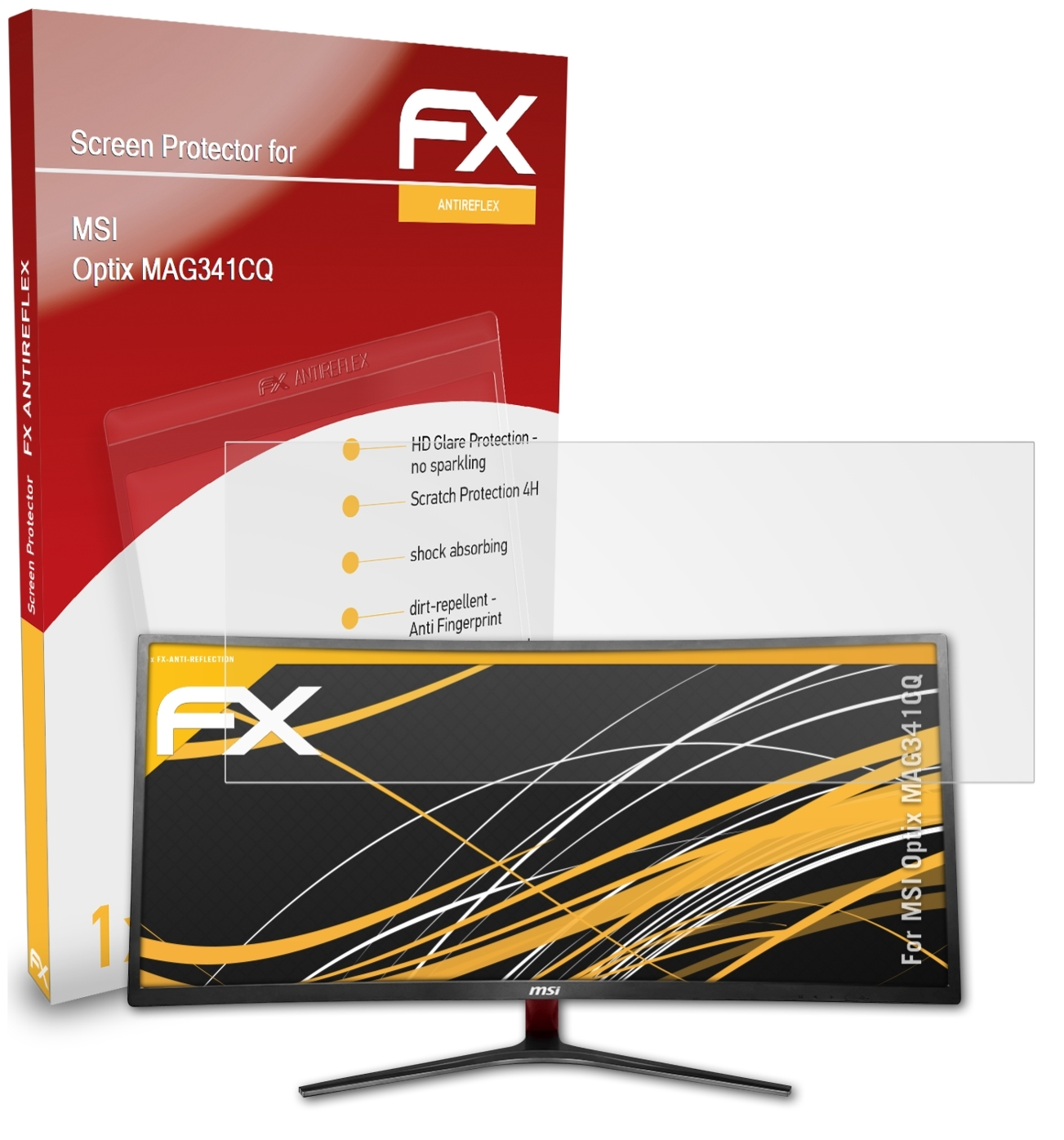 FX-Antireflex Displayschutz(für MAG341CQ) Optix MSI ATFOLIX