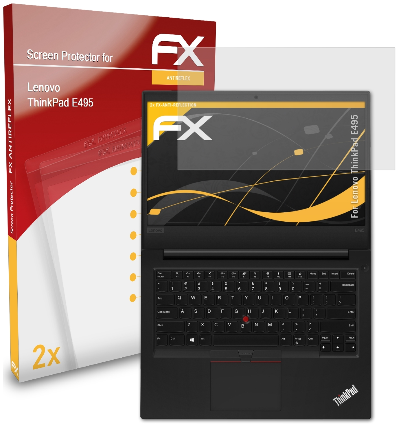 Lenovo FX-Antireflex ATFOLIX E495) ThinkPad Displayschutz(für 2x