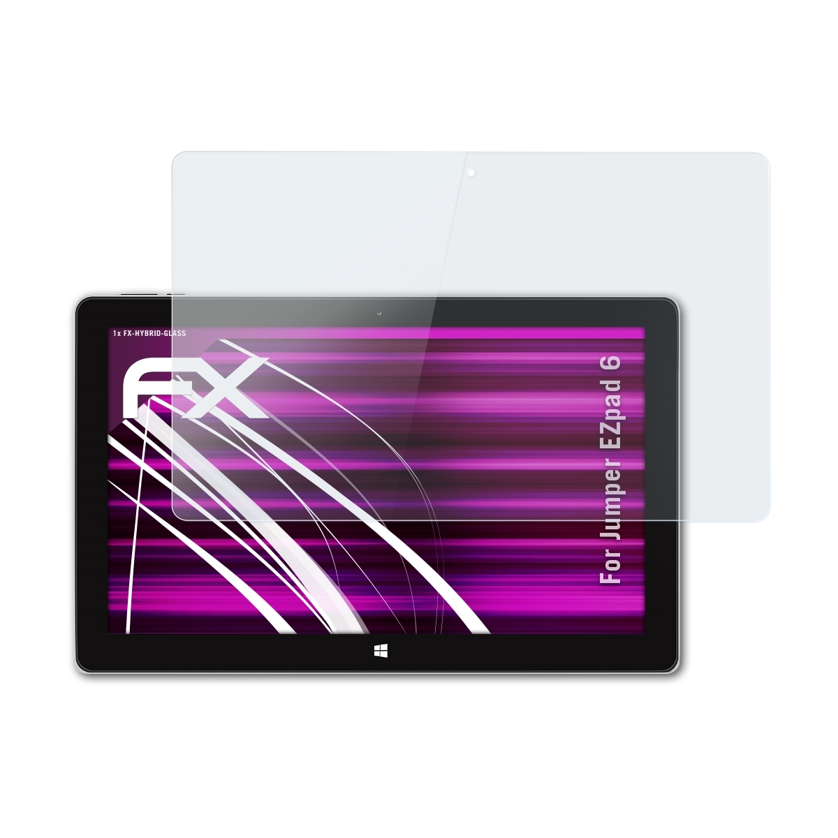 ATFOLIX FX-Hybrid-Glass Jumper 6) Schutzglas(für EZpad