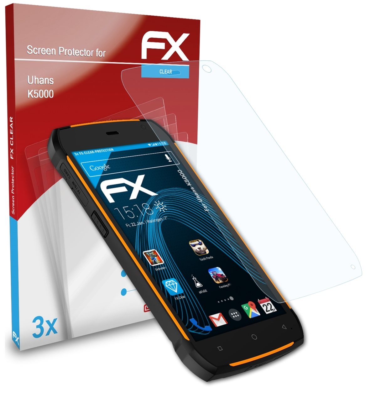 Displayschutz(für K5000) ATFOLIX FX-Clear 3x Uhans