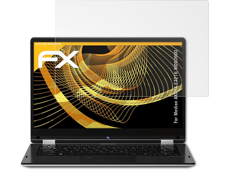 ATFOLIX 2x FX-Antireflex Displayschutz(für Medion AKOYA E3216 (MD60900))