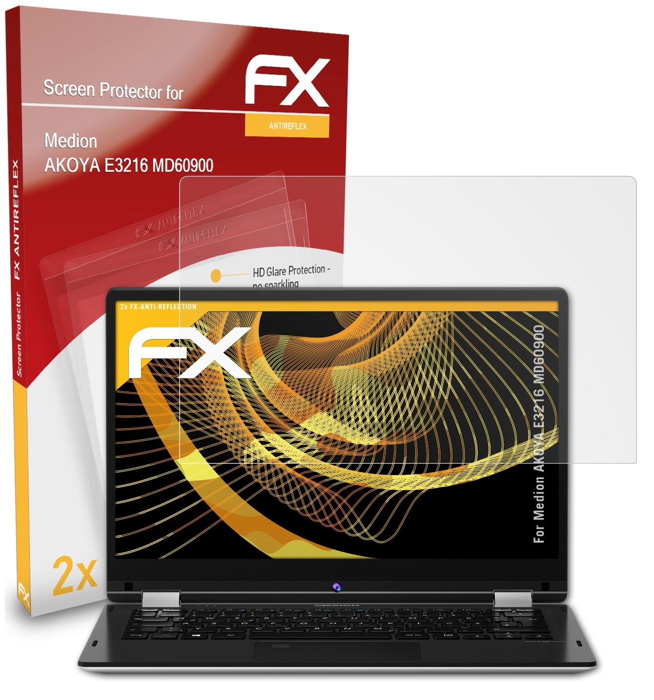 E3216 FX-Antireflex Medion (MD60900)) AKOYA ATFOLIX 2x Displayschutz(für
