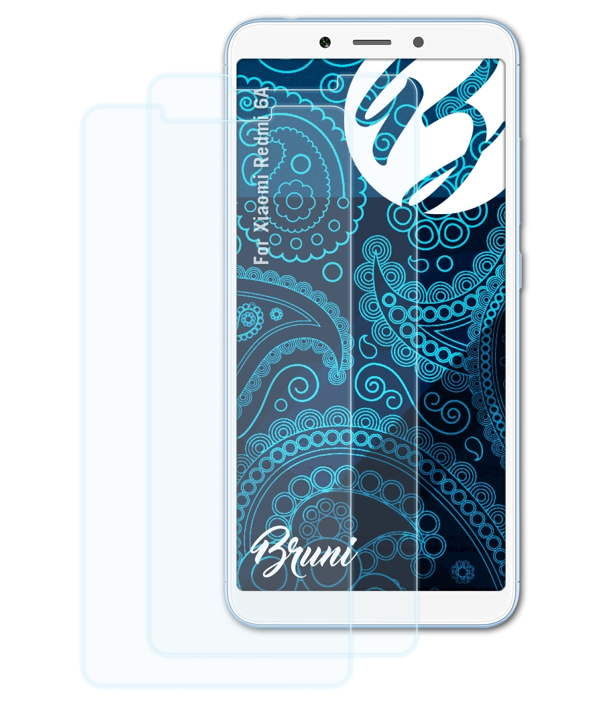 Redmi 2x 6A) Schutzfolie(für Xiaomi Basics-Clear BRUNI