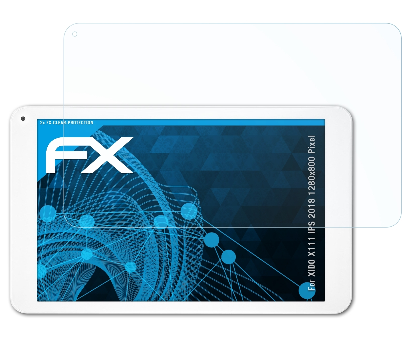 FX-Clear Pixel)) 2x XIDO ATFOLIX Displayschutz(für X111 (1280x800 2018 IPS