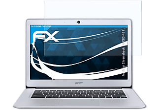 ATFOLIX 2x klar&stoßfest Displayschutz(für Acer Chromebook 14 (CB3-431))