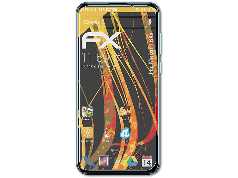 FX-Antireflex Displayschutz(für ATFOLIX Meizu 16Xs) 3x