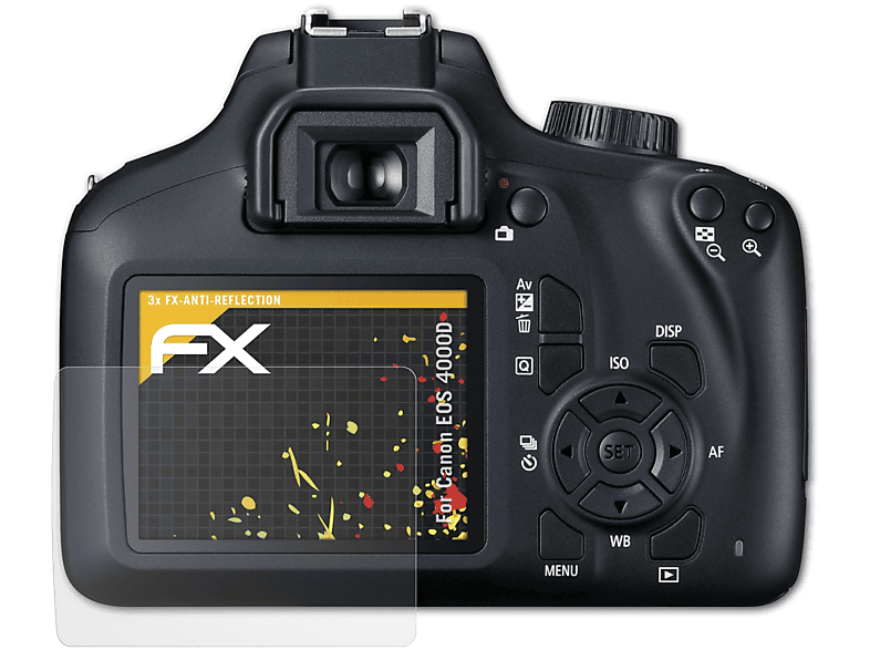 ATFOLIX 3x FX-Antireflex Canon Displayschutz(für 4000D) EOS