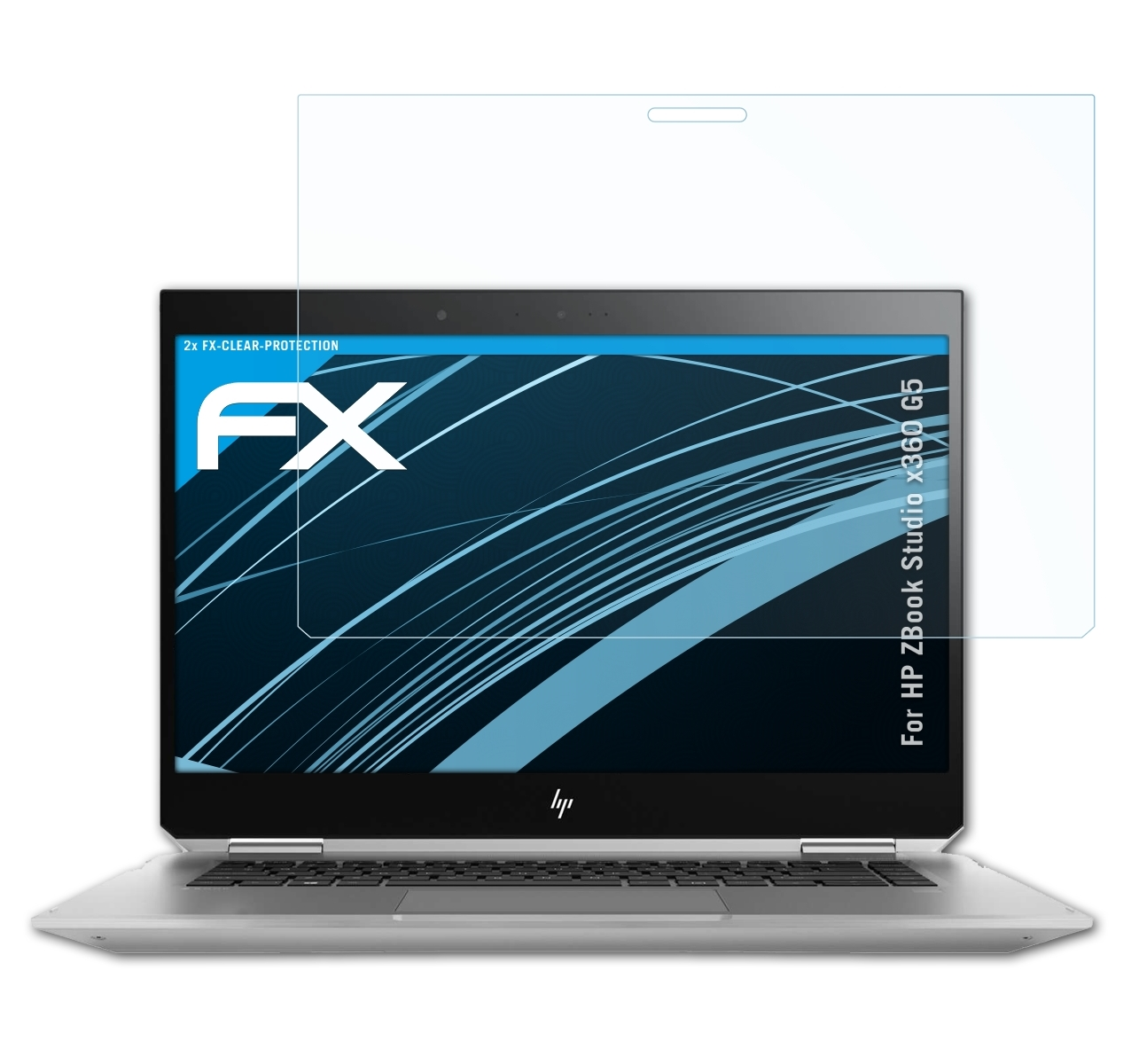 ATFOLIX 2x FX-Clear Displayschutz(für HP x360 ZBook Studio G5)