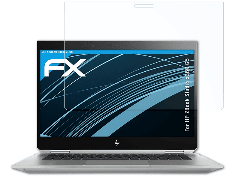 Studio HP x360 G5) ATFOLIX 2x FX-Clear ZBook Displayschutz(für