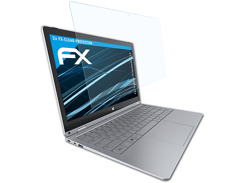 ATFOLIX 2x FX-Clear Displayschutz(für Trekstor Primebook C13)