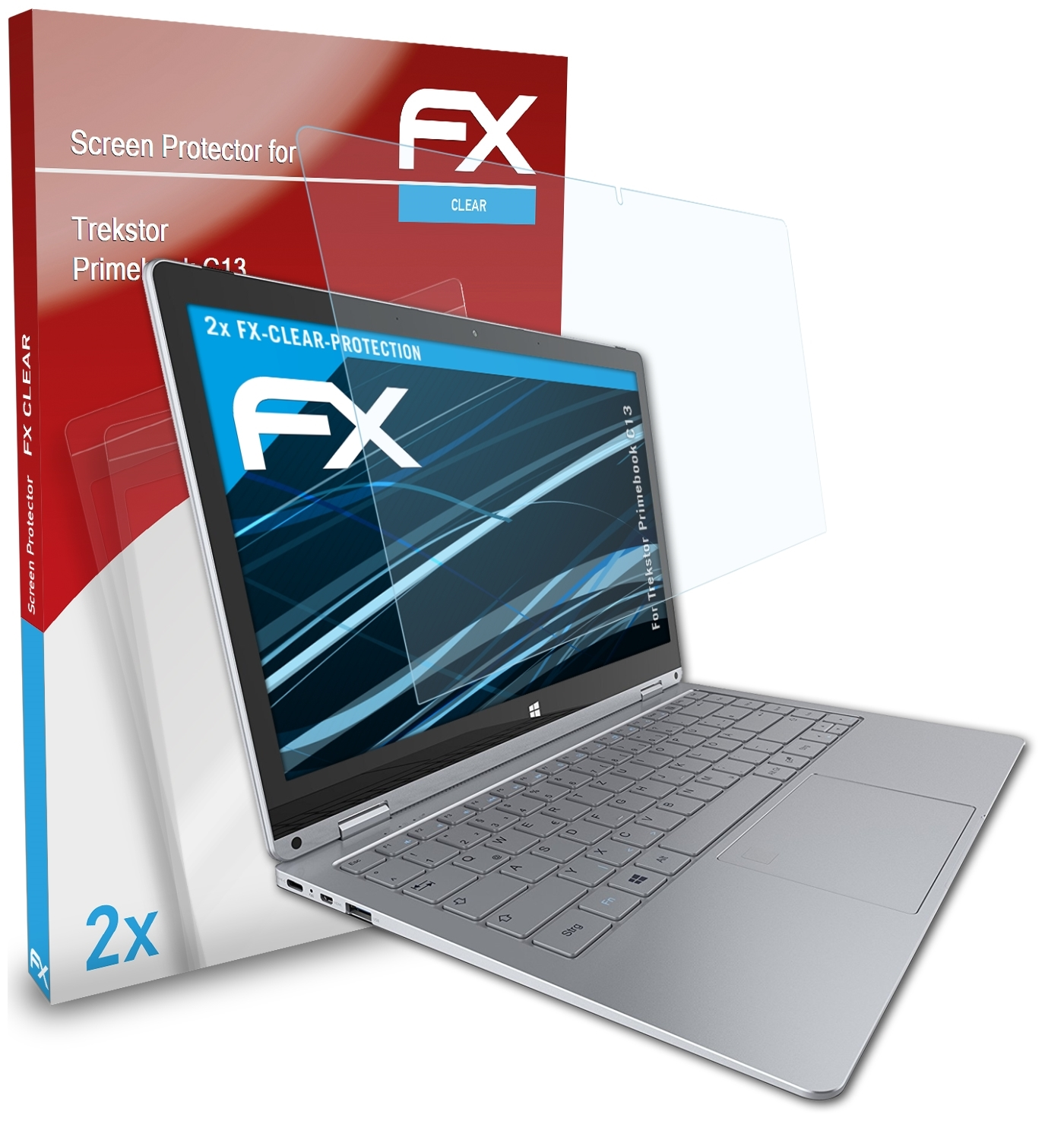 2x C13) Trekstor FX-Clear Primebook Displayschutz(für ATFOLIX