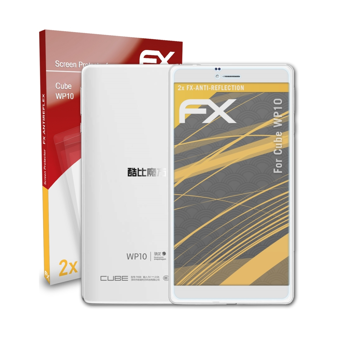 ATFOLIX 2x FX-Antireflex WP10) Displayschutz(für Cube