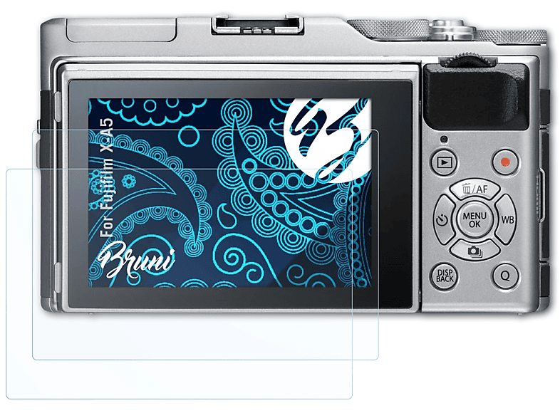 2x Basics-Clear Fujifilm X-A5) BRUNI Schutzfolie(für