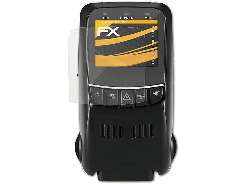 ATFOLIX 3x FX-Antireflex Displayschutz(für Apeman C550 (Dash Cam))