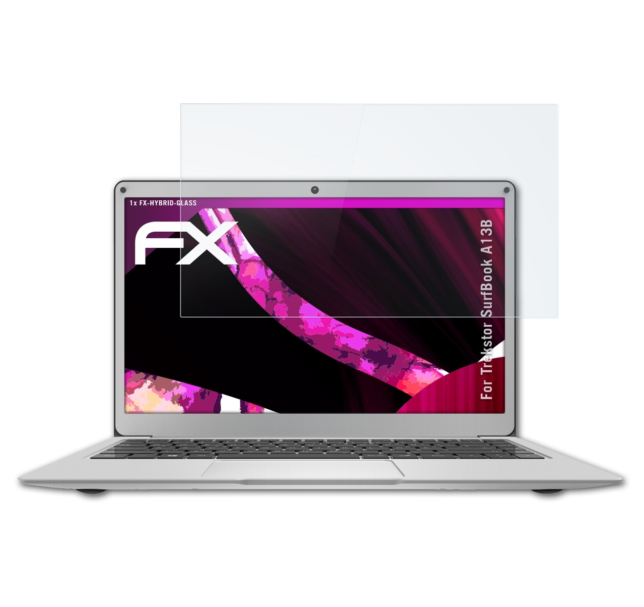 Schutzglas(für ATFOLIX A13B) FX-Hybrid-Glass Trekstor SurfBook