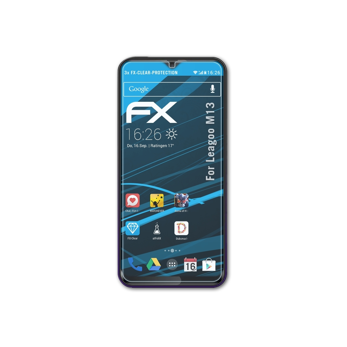 3x FX-Clear Leagoo Displayschutz(für M13) ATFOLIX