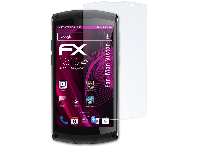 ATFOLIX FX-Hybrid-Glass Schutzglas(für iMan Victor)