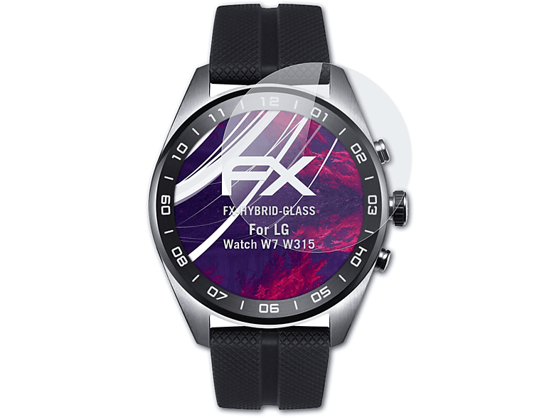 ATFOLIX FX-Hybrid-Glass Schutzglas(für LG Watch (W315)) W7
