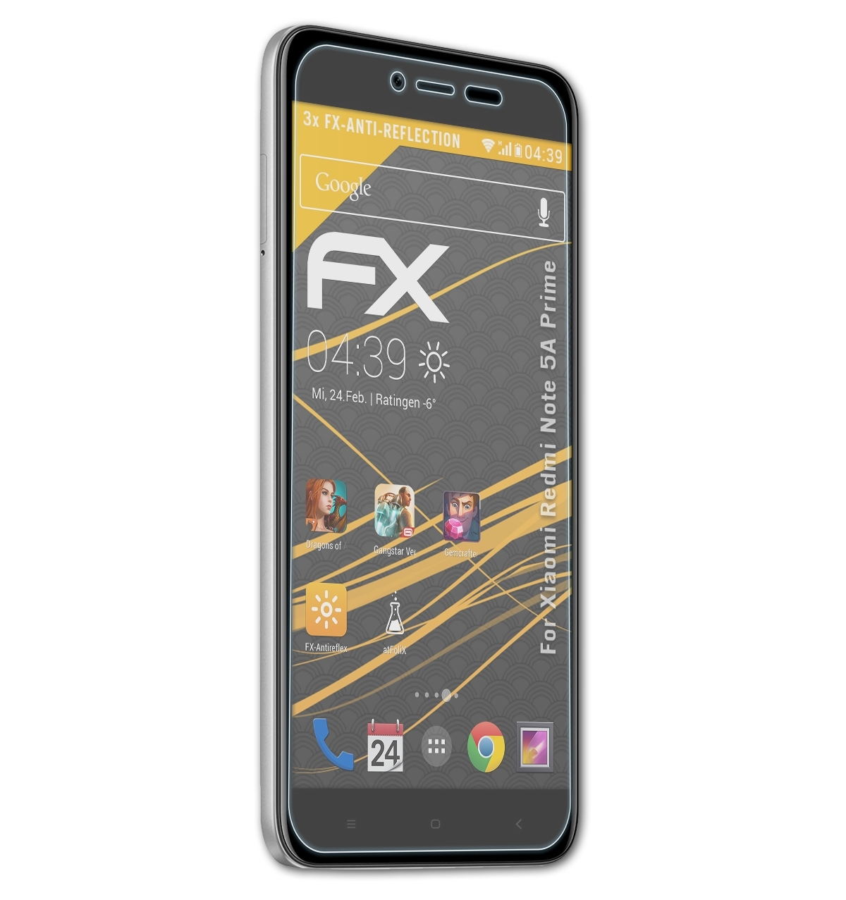 Xiaomi FX-Antireflex ATFOLIX Redmi Note 5A Prime) Displayschutz(für 3x