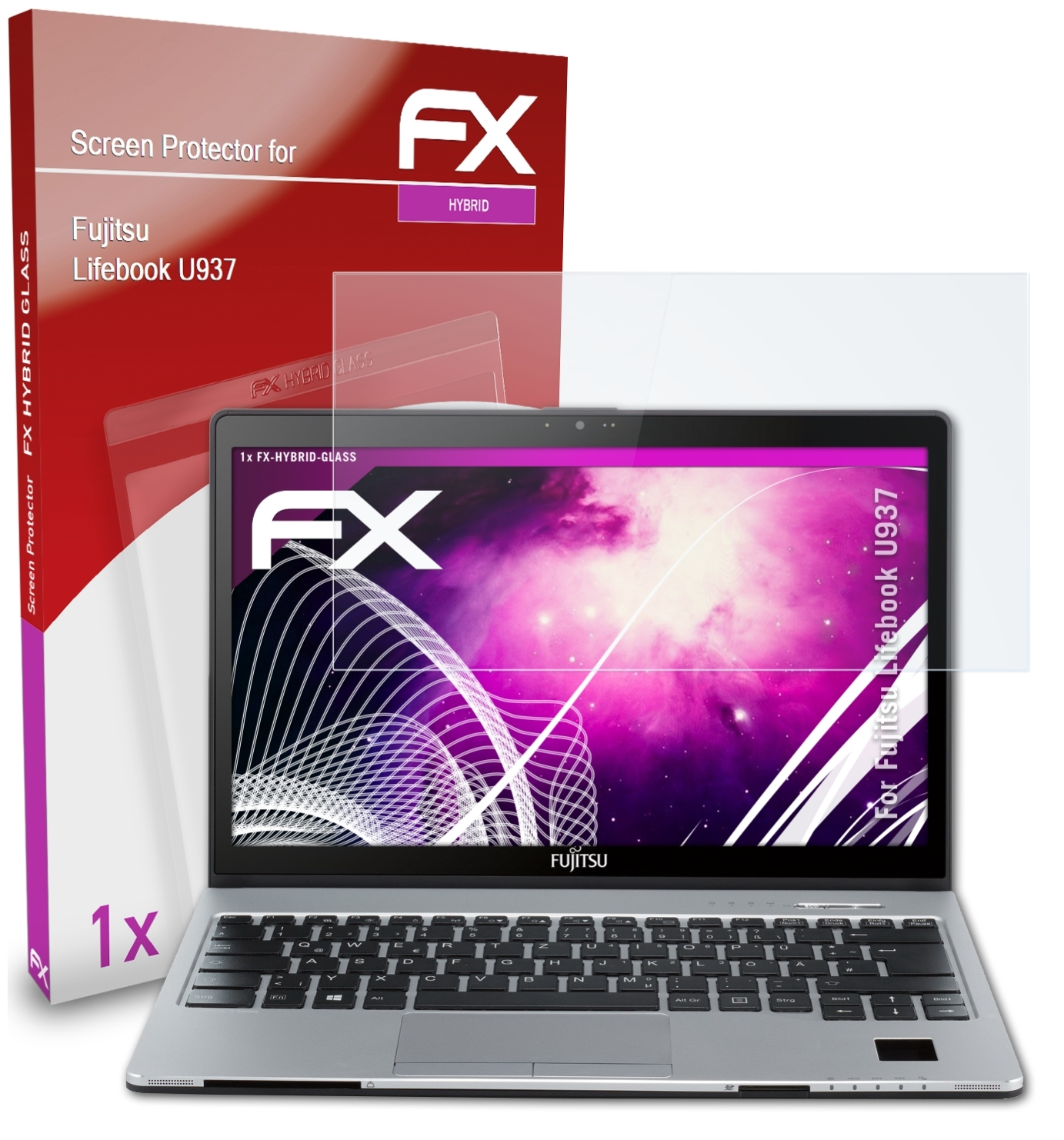 FX-Hybrid-Glass Fujitsu ATFOLIX Schutzglas(für U937) Lifebook