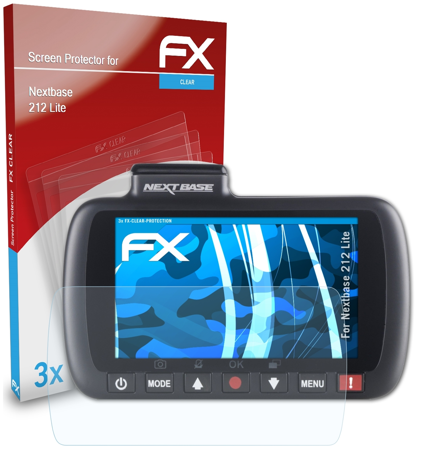 FX-Clear 3x Lite) ATFOLIX 212 Displayschutz(für Nextbase