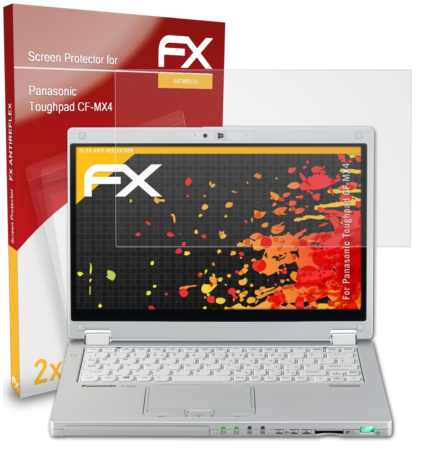 ATFOLIX 2x FX-Antireflex Panasonic Toughpad CF-MX4) Displayschutz(für