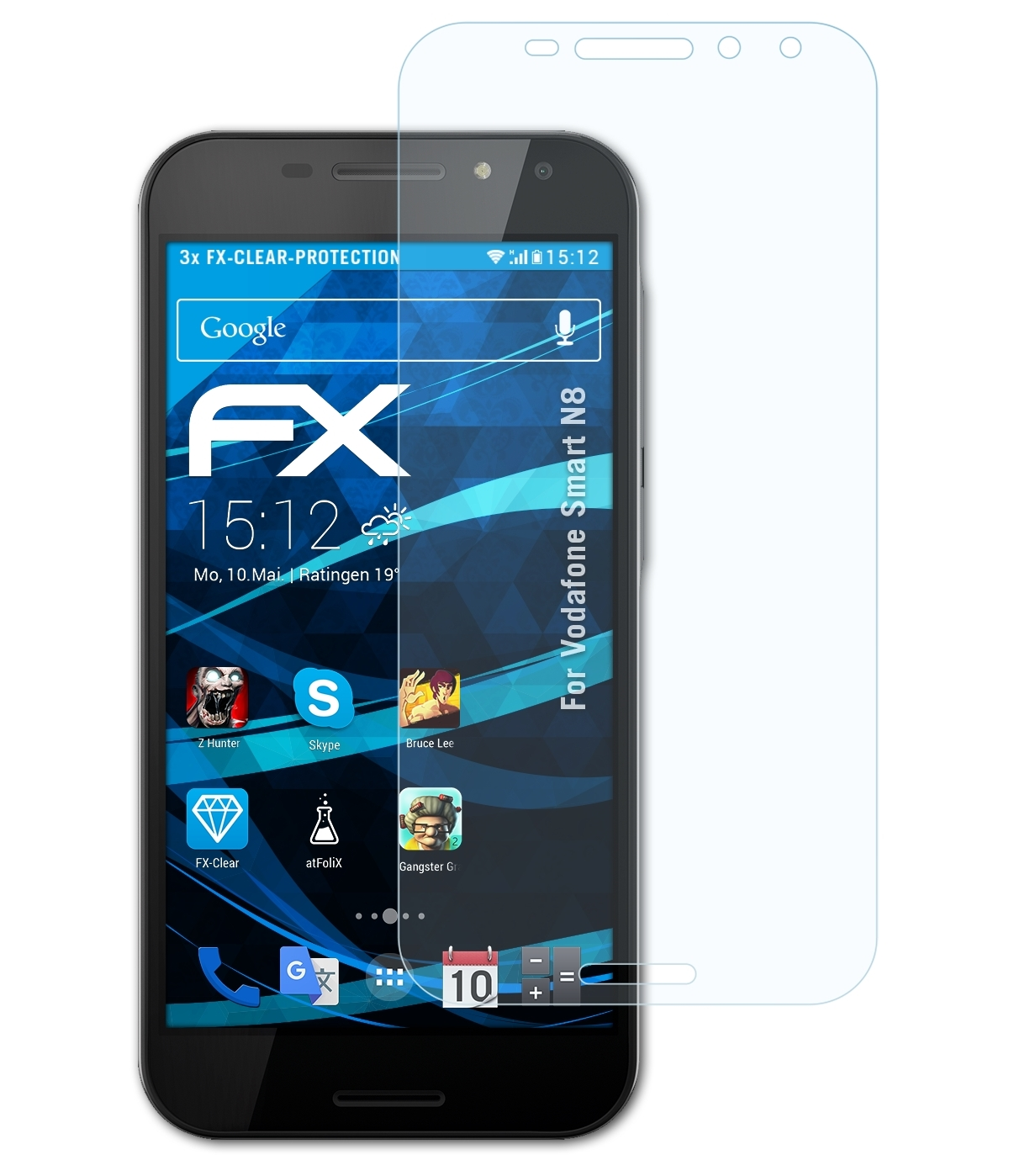 FX-Clear Displayschutz(für Vodafone Smart ATFOLIX 3x N8)