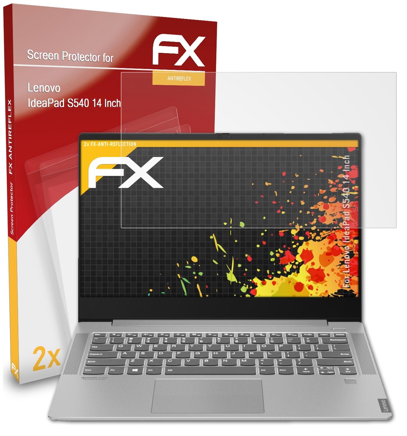 Displayschutz(für Lenovo ATFOLIX IdeaPad Inch)) FX-Antireflex S540 2x (14
