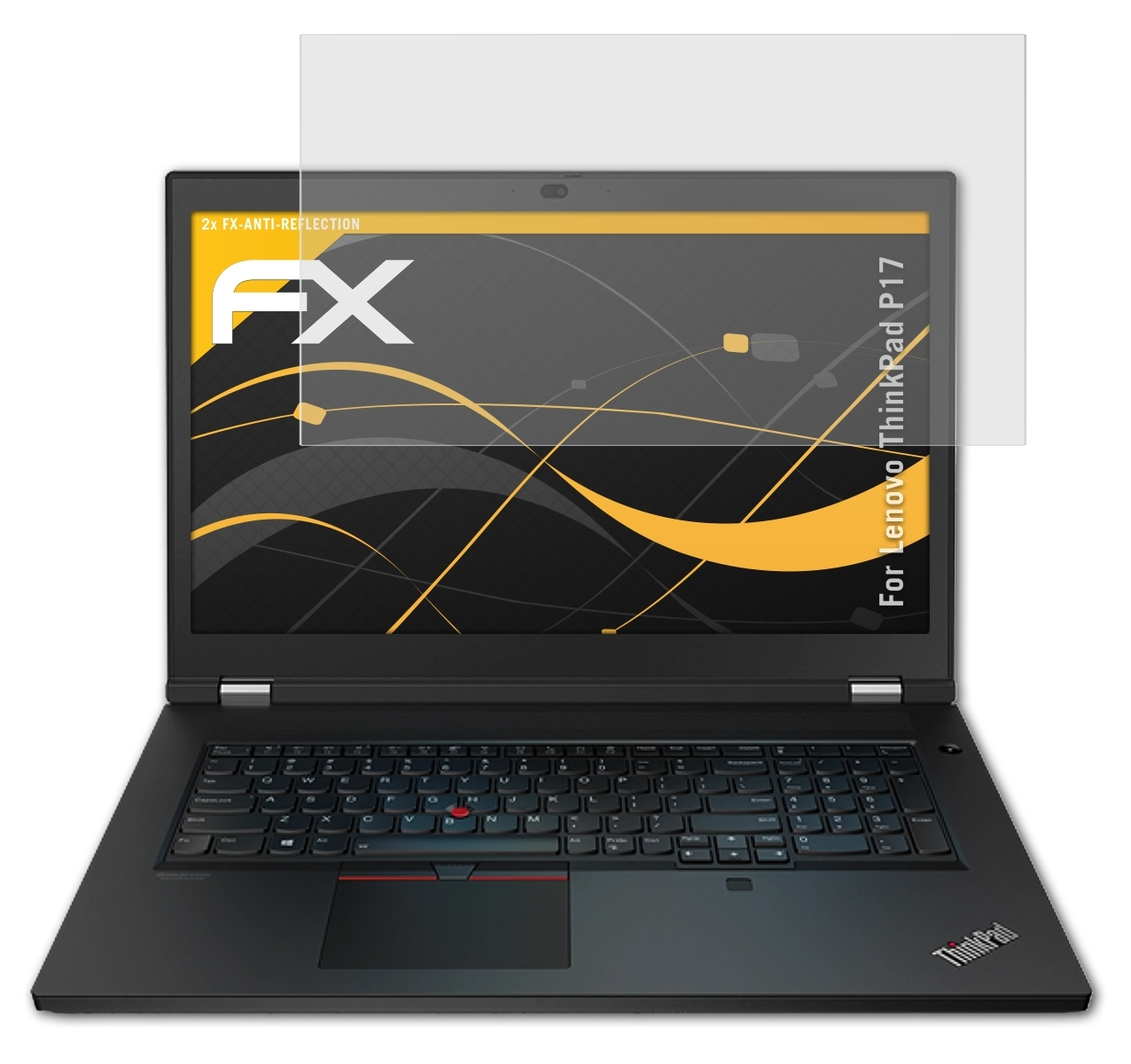 ATFOLIX 2x FX-Antireflex Displayschutz(für Lenovo P17) ThinkPad