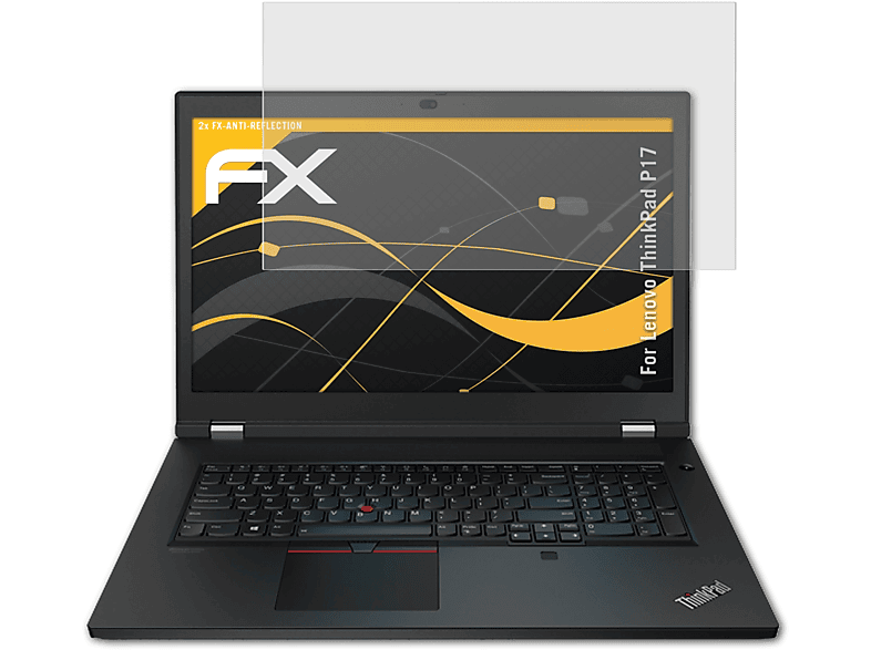 ATFOLIX 2x FX-Antireflex Displayschutz(für Lenovo ThinkPad P17)