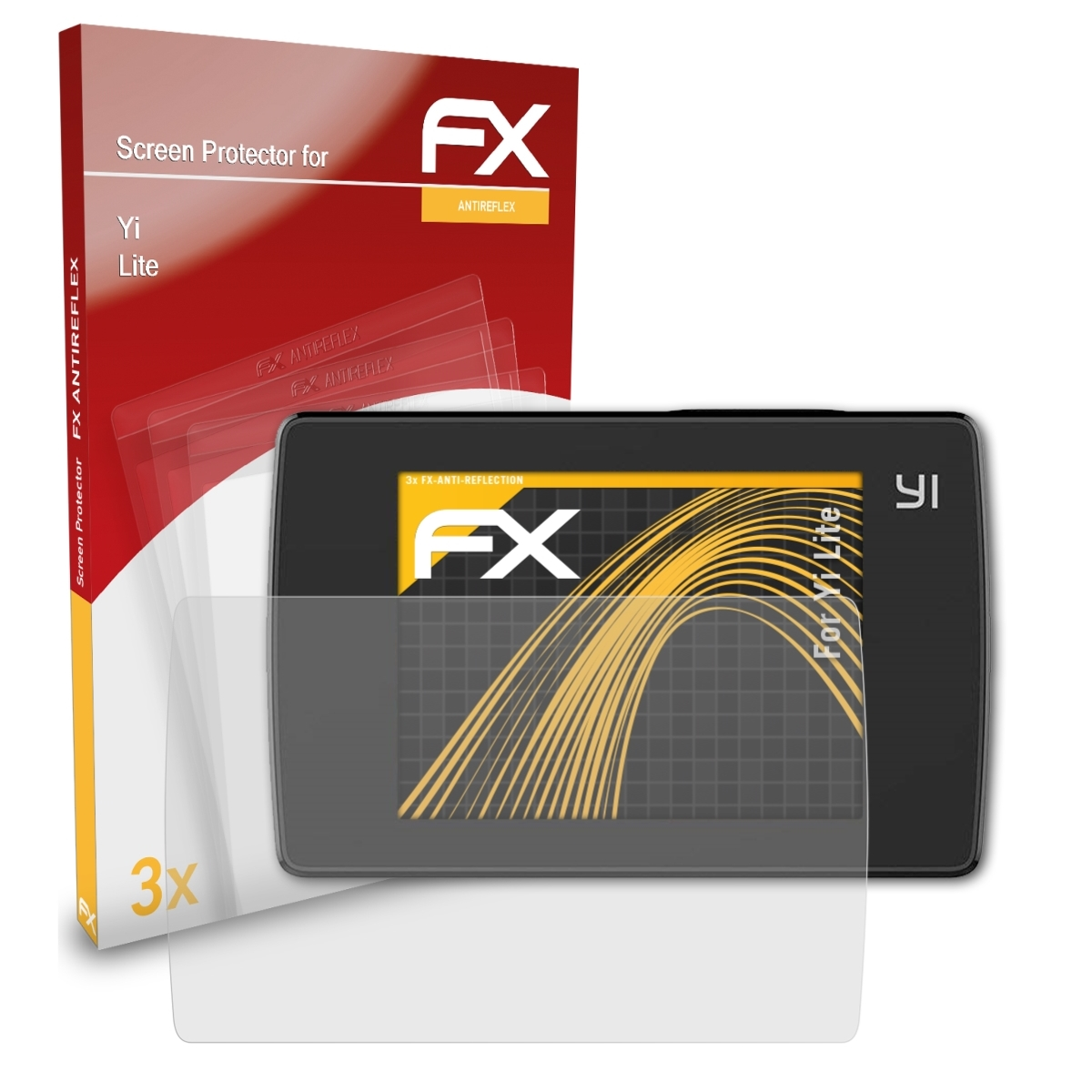 ATFOLIX 3x Displayschutz(für FX-Antireflex Lite) Yi